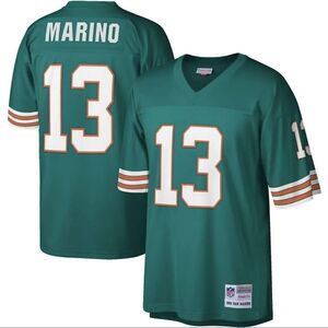 Miami Dolphins Dan‎ Marino Mitchell & Ness Men's Aqua 1984 NFL Legacy Jersey #13